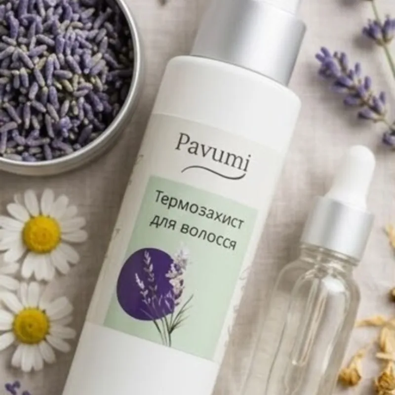 Спрей-термозахист для волосся — натуральна косметика PAVUMI